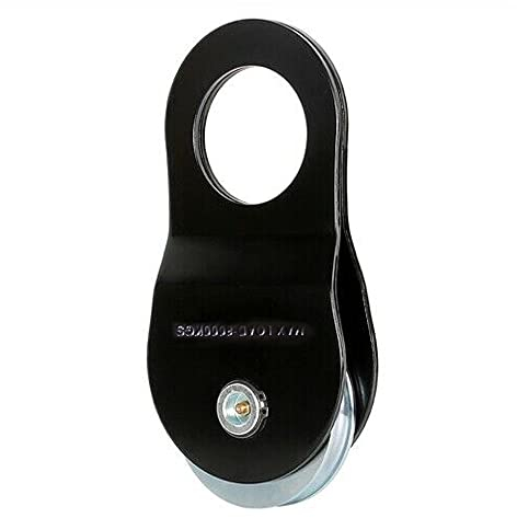 Melko Umlenkrolle für Seilwinde Stahl Seilrolle Forstseilwinde für Seile 1-8 mm mit beweglichen Seitenteilen, Belastbarkeit 8t