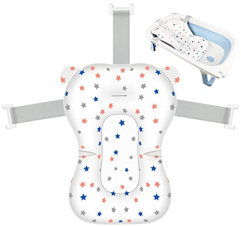 Coussin de Bain Bebe Transat Pour Baignoire pour bébé Siege Matelas Reducteur Baby Réducteur Siège Hamac Baignoires Adaptateur Oreiller