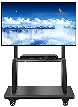 TV Ständer Auf Rollen Tragbarer TV-Ständer Kann In Der Höhe Verstellt Werden TV-Wagen for 55 Bis 90 Zoll LED-LCD-Flachbildschirm, Klassenzimmer, Hörsäle, Hotels Im Freien