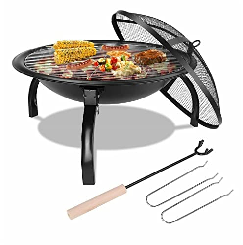 BBQ Heater Grills Runde Feuerstelle Kleiner Grillofen Holzkohle BBQ Grill Terrasse Camping Picknick Brenner Outdoor Tragbar