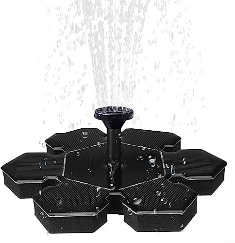Solar-Springbrunnenpumpe, Wasserbrunnen schwimmende Pumpe, Wasserspiel, Garten, Pool, Vogelbad, Teich, Outdoor, für Garten, Teich, Pool, Aquarium