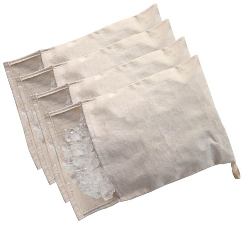 Careyoungs Lewis Bag Canvas Ice Crushing Bag for Chilled Cocktail, Bar Tools Kitchen Accessory 9.5”W X 13.8”L (4)
