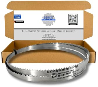 Birke® FLEXBACK & UDDEHOLM Bandsägeblätter 1790mm Breite 6-15mm für Weich- und Hartholz (1790x12x0,45 5ZpZ (UDDEHOLM))