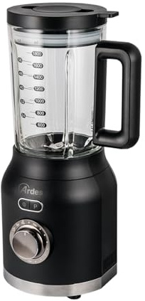 Ardes - ARFRUL01 POSEIDON Frullatore ad Alta Velocità 6 Lame Acciaio Inox con Bicchiere in Vetro 1,8 L 3 Funzioni