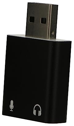 BELLIFFY Usb Sound Card for Audio Adapter Aluminum Alloy External Usb Jack Adapter