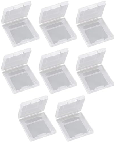 WeddHuis 8 Pezzi Custodie Protettive per Gameboy, Custodie Trasparenti per Cartucce di Gioco, Antipolvere, Compatibili con Gameboy Color, Gameboy Pocket, GB GBC GBP