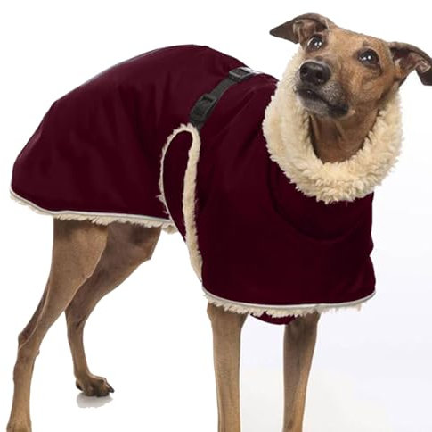Whippet Mantel Whippet Windhund, Winter Haustier Hund Kleidung, Fleece Gefütterte Hundejacke Dicke Hundejacke Kleidung Hundebekleidung Hundemantel Hundemantel Fleece A,3XL