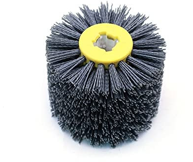Rueda de alambre de acero Taladros de cepillos de alambre, cepillo de rueda de alambre 1 pieza de tela de esmeril de nailon rueda de pulido cepillo eléctrico procesamiento de metales for carpintería(P