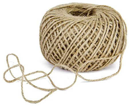 Uonlytech 80m Natural Jute Twine Hemp Rope Thick Craft String for Diy Arts and Gardening Applications Long Brown Twine for Industrial Packing Materials