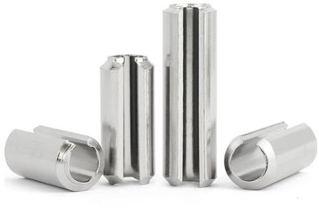 CLENEA 304 Edelstahl Feder-Typ Gerade Stifte M4 M5 M6 M8 M10 Frühling Elastische Zylindrischen Splint Dübel(30mm,M4)