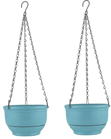 Mipcase Lot De 2 Pots De Fleurs Suspendus pour Balcon Chlorophytum avec Système Darrosage Automatique