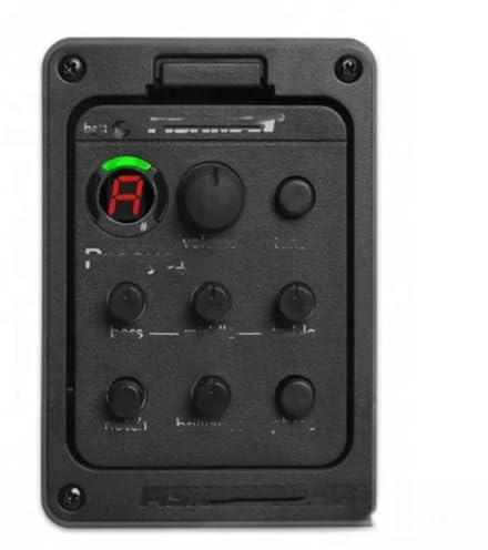 Tonabnehmer Akustikgitarren 301 201 4-Band Akustikgitarren-Tonabnehmer mit Stimmgerät Mikrofon Hybrid-Vorverstärker EQ-Tuner(3)