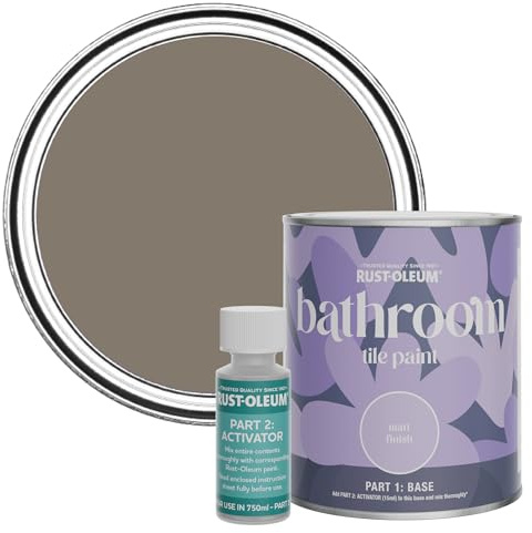 Rust-Oleum Water-Resistant Bathroom Tile Paint in Matt Finish - Windy Nook 750ml