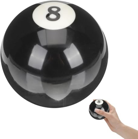 GALPADA: Billardkugel 8 Poolbillard Kugel - Kratzfeste Ersatzkugel Billard 57mm für Turniere, 8er Ball Schwarz 168g