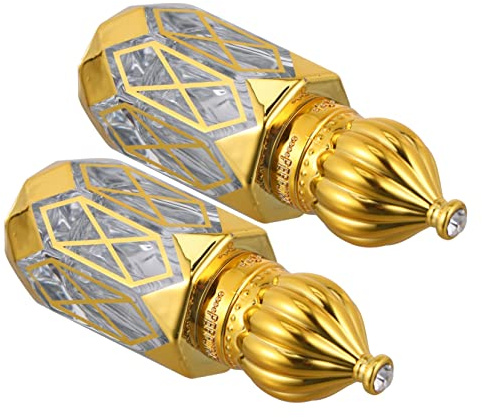 DINHEAROM 2 Piezas Botellas De Perfume De Viaje Para Reenvasado Creativas y Delicadas Botellas De Perfume Vacías De Vidrio