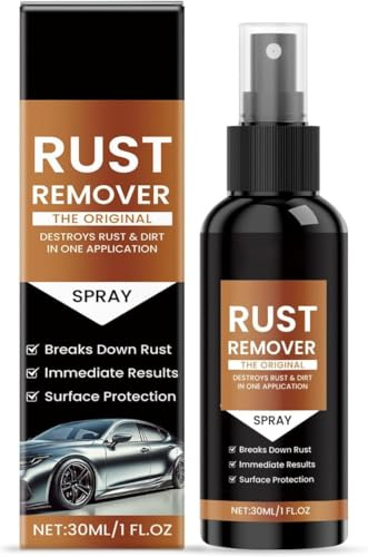 HJBGBQKTS Spray Rimuovi Ruggine, Un Nuovo Prodotto del 2025, Multiuso, ad Azione Rapida e Potente, Che rimuove la ruggine Senza strofinare.
