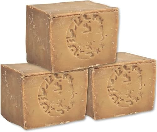 Jabón de Alepo 200g - Natural, Artesanal y Vegano | Cuidado Suave para Piel Sensible (20% - 3u (600g))