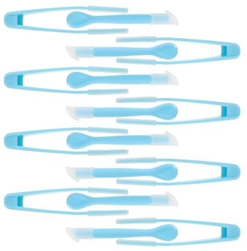 WEKAMOS Applicateur de Lentilles de Contact Bleu 20 Pcs, Outil de Retrait pour Lentilles Souples et Rigides, Kit Portable D’entretien Hygiénique pour Usage Quotidien et Voyage