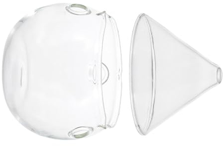 BRIGHTFUFU Tazón de Vidrio Transparente Doble Capa 370 Ml con Enfriador de Hielo Seco para Postres y Cócteles, Cuenco Decorativo Creativo para Cocina, Bar y Restaurante, Ensaladera Estable