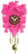 Trenkle Kuckulino Pendulette en Miniature de la Forêt Noire avec Mouvement Quartz et Chant du Coucou, Rose TU 2015 PQ Pink
