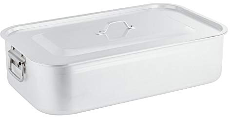 Brasiera Con Coperchio Cm 60x35 Serie 6100 Alluminio