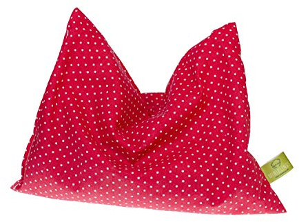 Miniblings Kräuterkissen Schlafkissen Erkältung 23x18cm rot Punkte Polka Dots