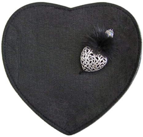 Herz Trachtentasche Damen aus Filz mit Edelweiß Strass Applikation – Dirndl Umhängetasche mit Reißverschluss & Umhängeband – Trachten Handtasche Herzform Farbwahl