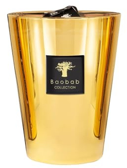 Baobab MAX24AU Kerzen, Glas, gold, 24 x 10 cm