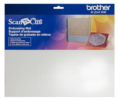 Brother BT Prägematte Relief-Teppich für Embossing 12 x 9,5 Zoll, 30 x 24 cm, 1 cm, Weiß, 30.5 x 24.1 cm