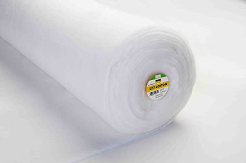 Vlieseline Volumenvlies Baumwollwatte Patchwork Vlies Baumwolle 277 Cotton weiß 1,50m Breite