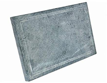 Piedra Natural para asar 2 cm de grosor de repuesto para Parrilla volcánica para barbacoa Parrilla Carne verduras pescado Made in Italy