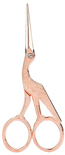Stick schere, Vintage Rose Gold Classic Storch Schere Edelstahl scharfe Spitze Nähen Schere für DIY Schneider Kunstwerk