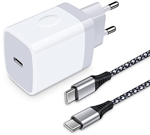 20W USB C Ladegerät mit Ladekabel, Netzteil USB C Schnellladegerät Ladestecker mit Typ C Schnellladekabel für Samsung Galaxy A16 5G/A17/A57/A56/A55/A36/A35/S26/S25/S24/S23/S22/Z Flip 7,iPhone 17/16/15