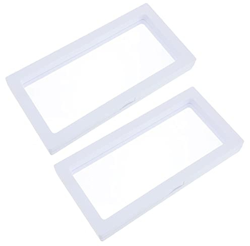 ABOOFAN Boîtes de Rangement Flottantes contre l'Oxydation Design Simple et Élégant Lot de 2 en PE Protection pour Montres et Bijoux Rangement à Domicile