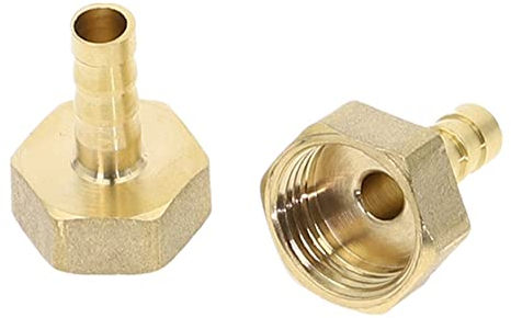 1pcs Rohranpassungsmessing Barb Schlauch Heckanpassungsschlauch Innerngewinde,3/8,ID 14mm