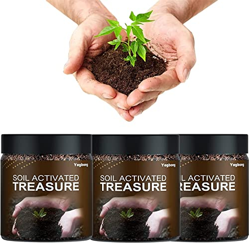 Soil Activated Treasure 200 g Bio-Bodenverbesserer Bodenpflanzen Blumendünger Aktivierung Treasure Activator Verhindert Verhärtung und fördert die Pflanzenwurzelung