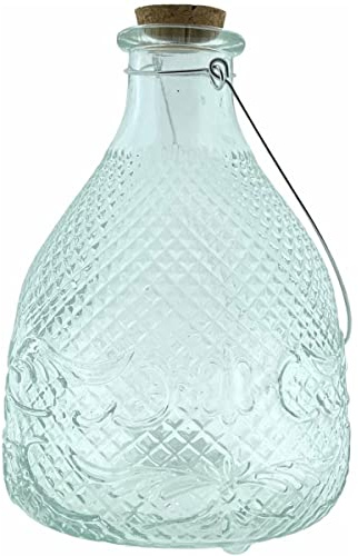 Wespentopf - Wespenfänger - stehend und hängend einsetzbar - 10 x 10 x 14 cm - Glas - 2 Stück
