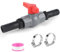 SWAWIS VáLvula De Bola con Conector De Manguera VáLvula De Cierre De Pvc VáLvula De Bola VáLvula De Bola Para Mangueras, 1 VáLvula De Cierre De 1(32mm), 2 Boquillas Para Mangueras De 25mm