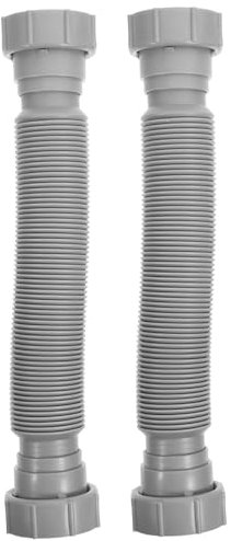 BESTonZON 4 Stück Abflussrohr für das Waschbecken Spüle Müllentsorgung PVC Rohr abflussstopfen Waschmaschine Wasser Flexibles Abflussrohr für Waschbecken erweiterbares Abflussrohr Welligkeit