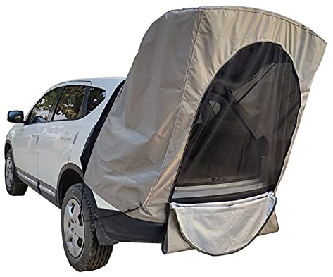 Campingzelt, Autozelt im Freien, selbstfahrende Tour, Grillen, Camping, Reisezelt, Heckklappen-Schatten-Markisenzelt für Autoreisen, kleine bis mittelgroße SUV, wasserdichtes Campi