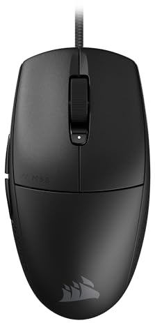 Corsair CH-930F000-AP Souris de Jeu M55, 55 g, légère, Connexion Filaire, Personnalisable iCUE, Design symétrique jusqu'à 16 000 DPI, Noir