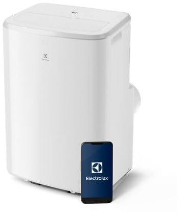 Electrolux Comfort 600 AC BTU 9000, EXP26U339CW, Condizionatore Portatile 2,6 kW, Modalità Silenziosa, Funzione 3 in 1, WIFI, Display LED, Telecomando Intuitivo, Bianco
