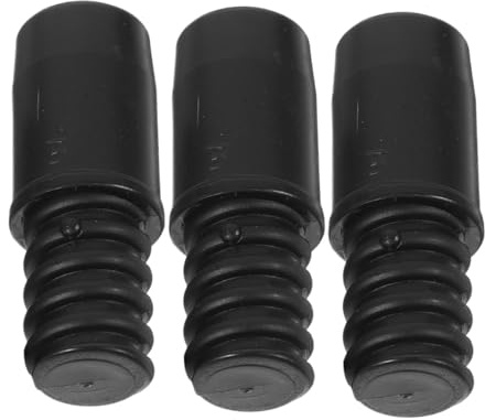 Anneome 3pcs Plastic Threaded Handle Tips for 22mm Size Tube Broom Handle Extension Poles with Convenient Threaded End Design and Enhanced Durability, Suitable for Home and Office Use
