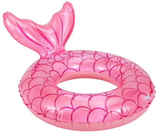 MoKo Ciambella Gonfiabile da Bambini, Anello da Nuoto Bambini in PVC con Valvola d'Aria, Dim 58 cm, Accessori Nuoto Giochi Piscina, 70#, Oro Rosa