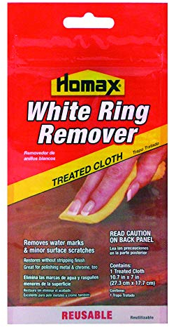 Homax Group 2236 Furniture White Ring Remover, 7in. x 11in, Terrycloth, 1 Treated Cloth