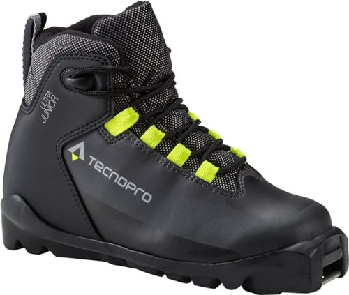 Tecno Pro Niños Ultra Esquí Botas de esquí, Color Schwarz/Grau/Gelb, tamaño 11C
