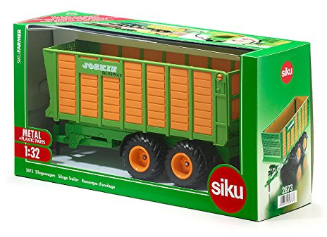 siku 2873, Silagewagen, 1:32, Metall/Kunststoff, Orange/Grün, Bewegliche Teile