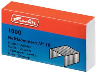 Herlitz No.10 häftklamrar