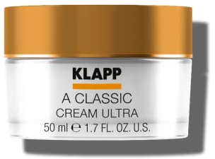 KLAPP Cosmetics - A Classic - Cream Ultra - mit Vitamin A Palmitates, D-Panthenol und Allantoin für ein samtig, weiches Hautgefühl - für anspruchsvolle und reife Haut - 50 ml