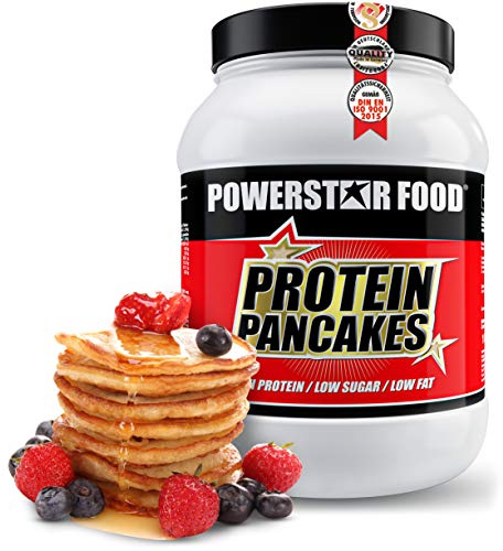 PROTEIN PANCAKES | 1000g | Low carb Pfannkuchenmischung | low fat | Nur 1,7% Zucker & 1,2% Fett | Ganze 41,1g Protein p.P. | Köstlicher Geschmack | Perfekt als Frühstück & zwischendurch (Süß, 1000g Dose) | low fat wenig Zucker und wenig Fett - hoher Proteingehalt pro Portion - ideal als Frühstück und zwischendurch Eiweiß Pancake